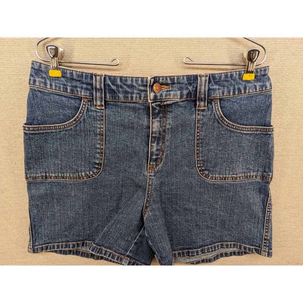 Sonoma Jeans Shorts Size 12 Petite Blue Stretch -0224C156